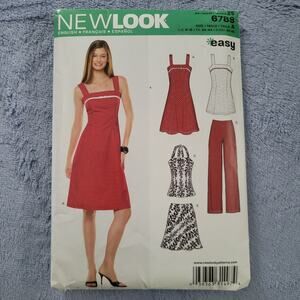 NEW LOOK 6789 6-16 Dress-Top And Skirt or Pants Pattern Fit To Flare